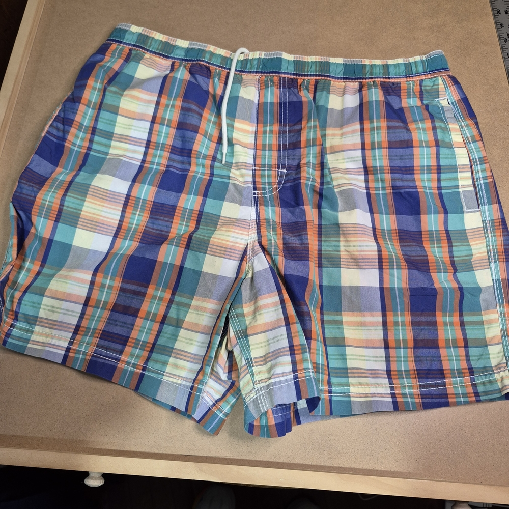 Daniel Cremieux Multicolor Plaid Swim Trunks 288/4